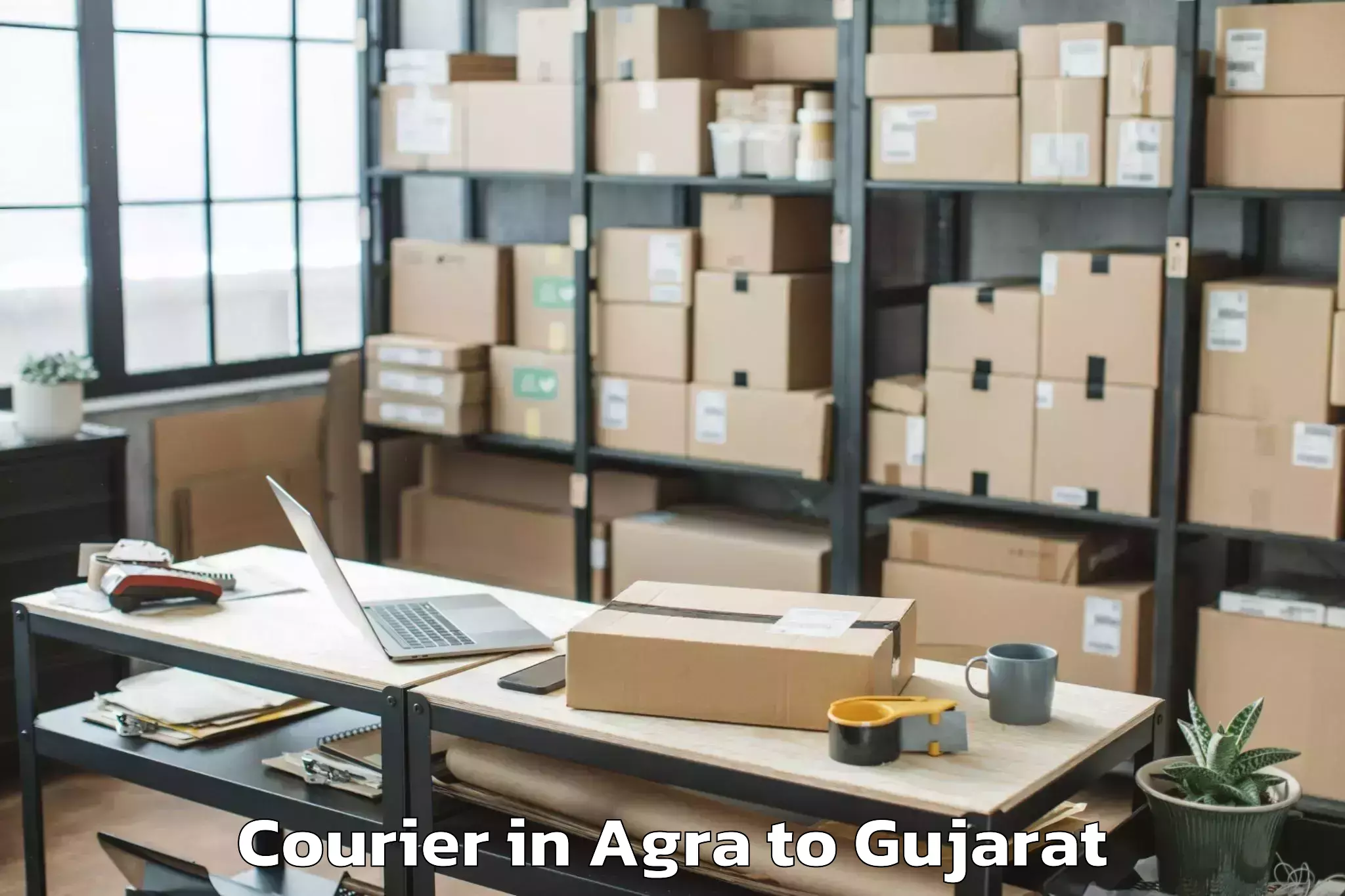 Hassle-Free Agra to Dhrangadhra Courier